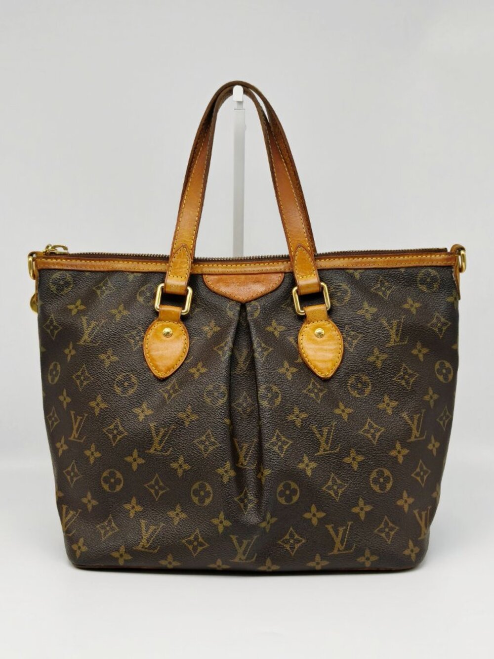Louis Vuitton Monogram Palermo PM Shoulder Bag Tote Crossbody w Strap - Picture 6 of 16